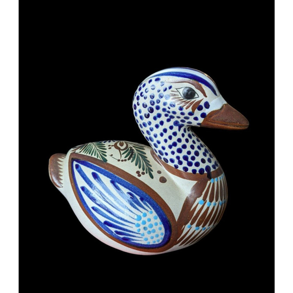 Vintage Mexican Folk Art Hand Painted Duck 6” - Picture 2 of 7